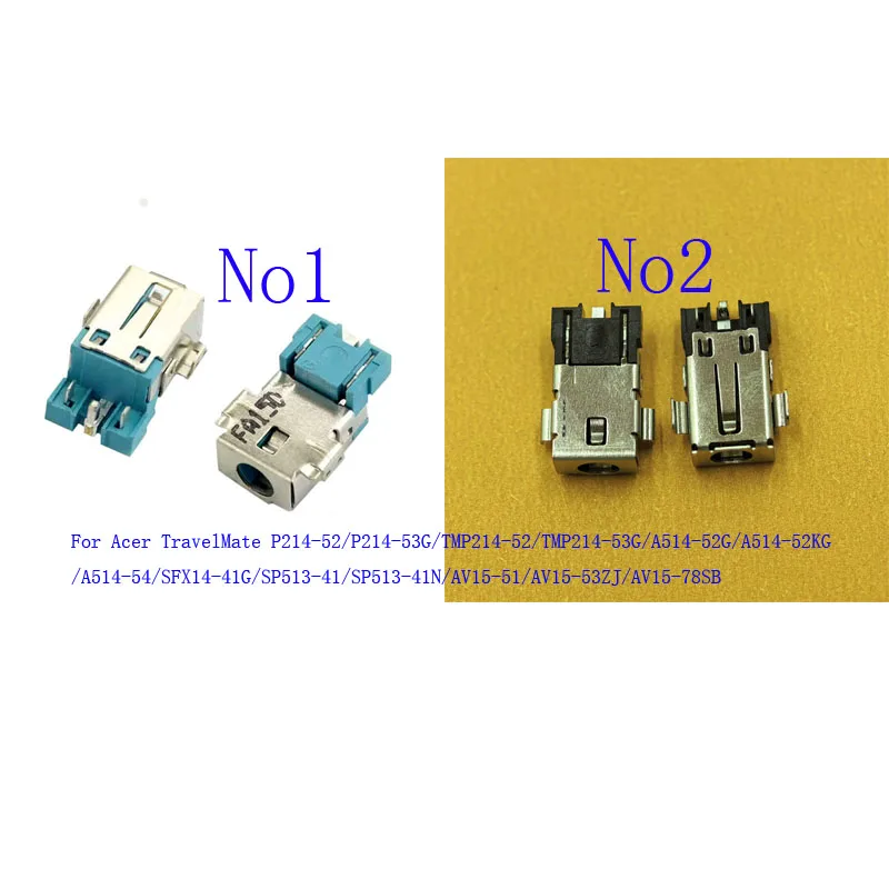 1-100Pcs Laptop Charger Connector DC Power Plug For Acer TravelMate TMP214-52 53G SP513-41N AV15-51 53ZJ 78SB A514-52G 54 P214