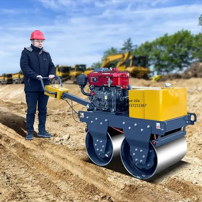 Manufacturer New Road Roller Vibration Roller Compactor Asphalt Double/Single Drum Walking Behind Roller