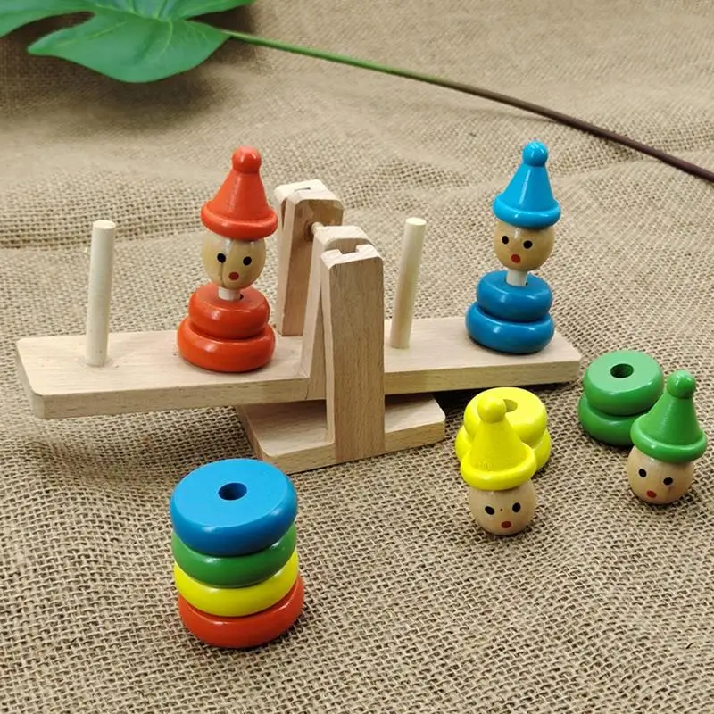 Turm Stapel blöcke Spiel Holz Stapel-und Ausgleichs blöcke Set Kleinkind Holz Spielzeug Stapel-und Ausgleichs blöcke Set für Kinder