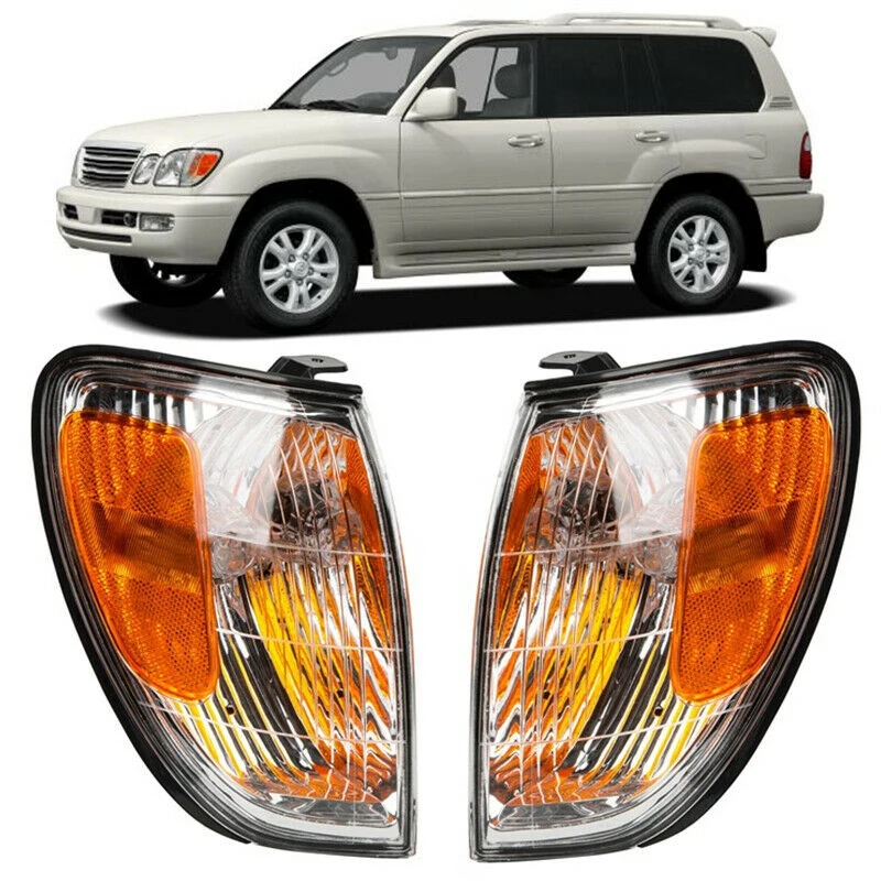 Car Front Corner Light Front Side Corner Light Turn Signal Lamp Clear Corner Lights Car Parts For Lexus LX470 1998-2007 Yellow