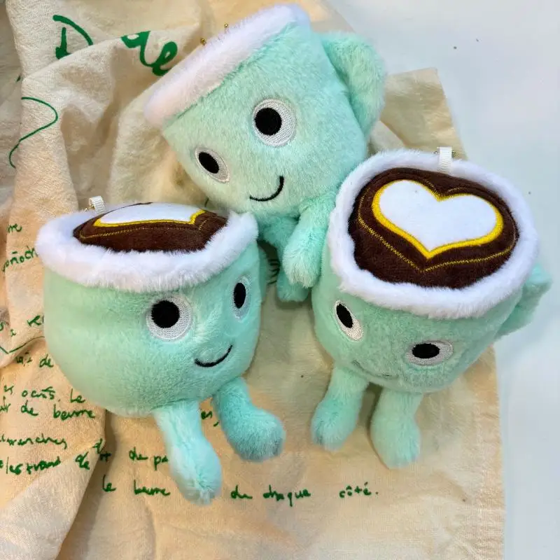 

Simulation Milk Tea Cup Plush Toy Keychain Cartoon Milk Tea Cup Soft Stuffed Doll Pendant Car Key Ring Backpack Bag Decor Gift
