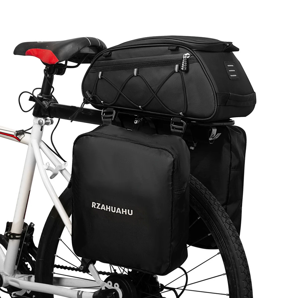 AliExpress docooler Bicycle Rear Seat Bag 3-in-1 Bike Rack Bag Trunk Bag Waterproof Cooler Bag with 2 Side Hanging Bags