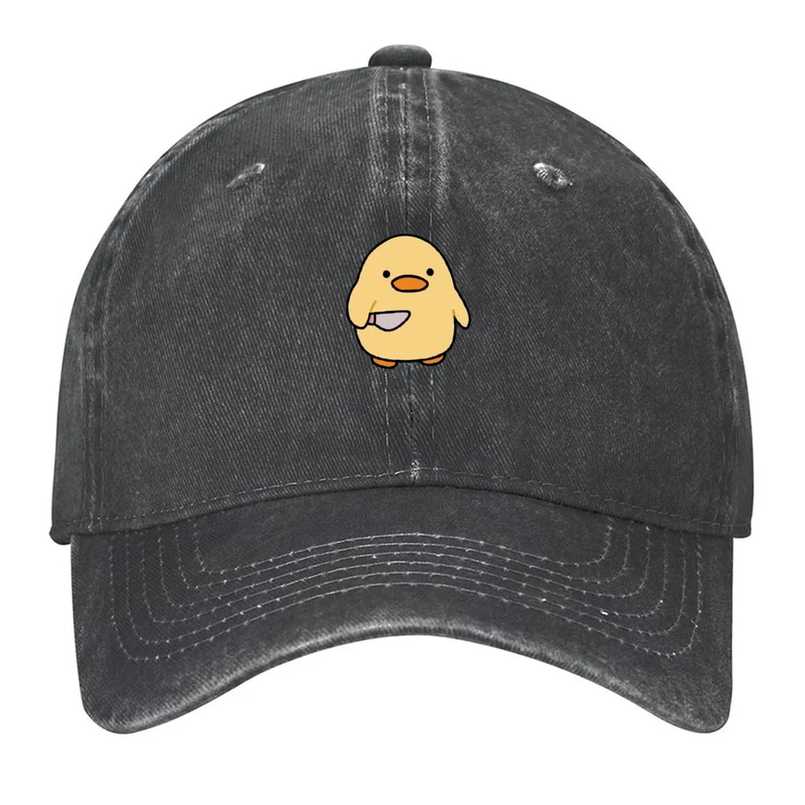 

Duck With A Sword Baseball Cap Sunscreen Funny hats funny hat men's big size hat Boy Child Women's