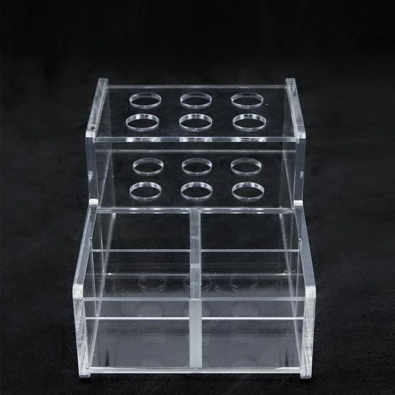 Dental Resin Acrylic Oral Material Storage Box Applicator Dispenser Organizer Rack Holder for Composite Syringes Dentist Tools