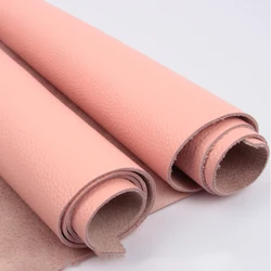 High Quality Pink Handmade Tanned Vegetable Genuine Leather Craft DIY Belt Butt Cowhide Leather Fabric