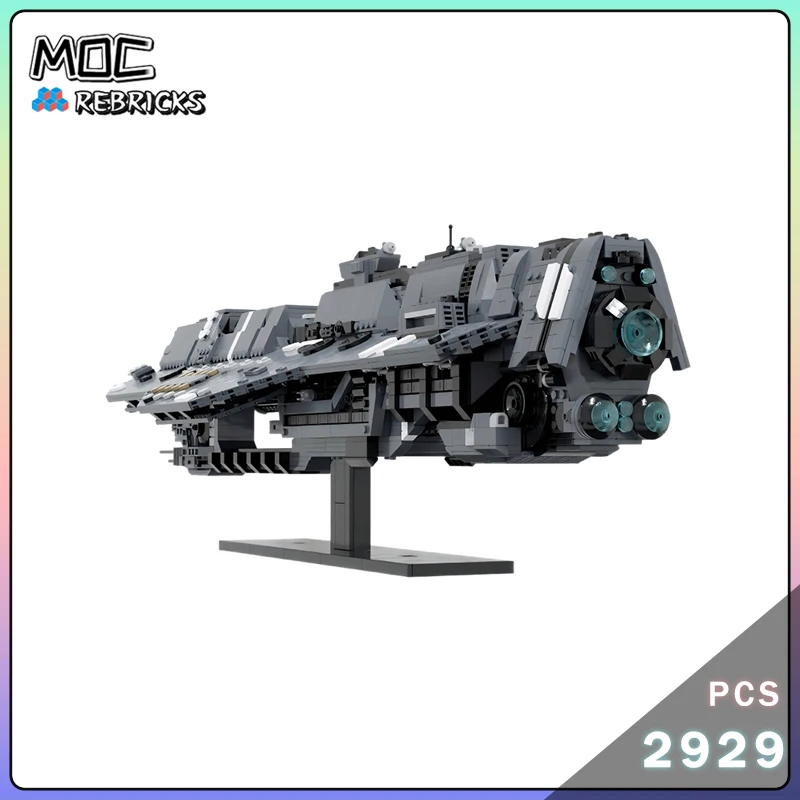 

Космическая серия MOC эпохи-класс Heavy Carrier, строительные блоки, наборы моделей, сделай сам, продвинутые кирпичи, коллекционные наборы, игрушки, подарки