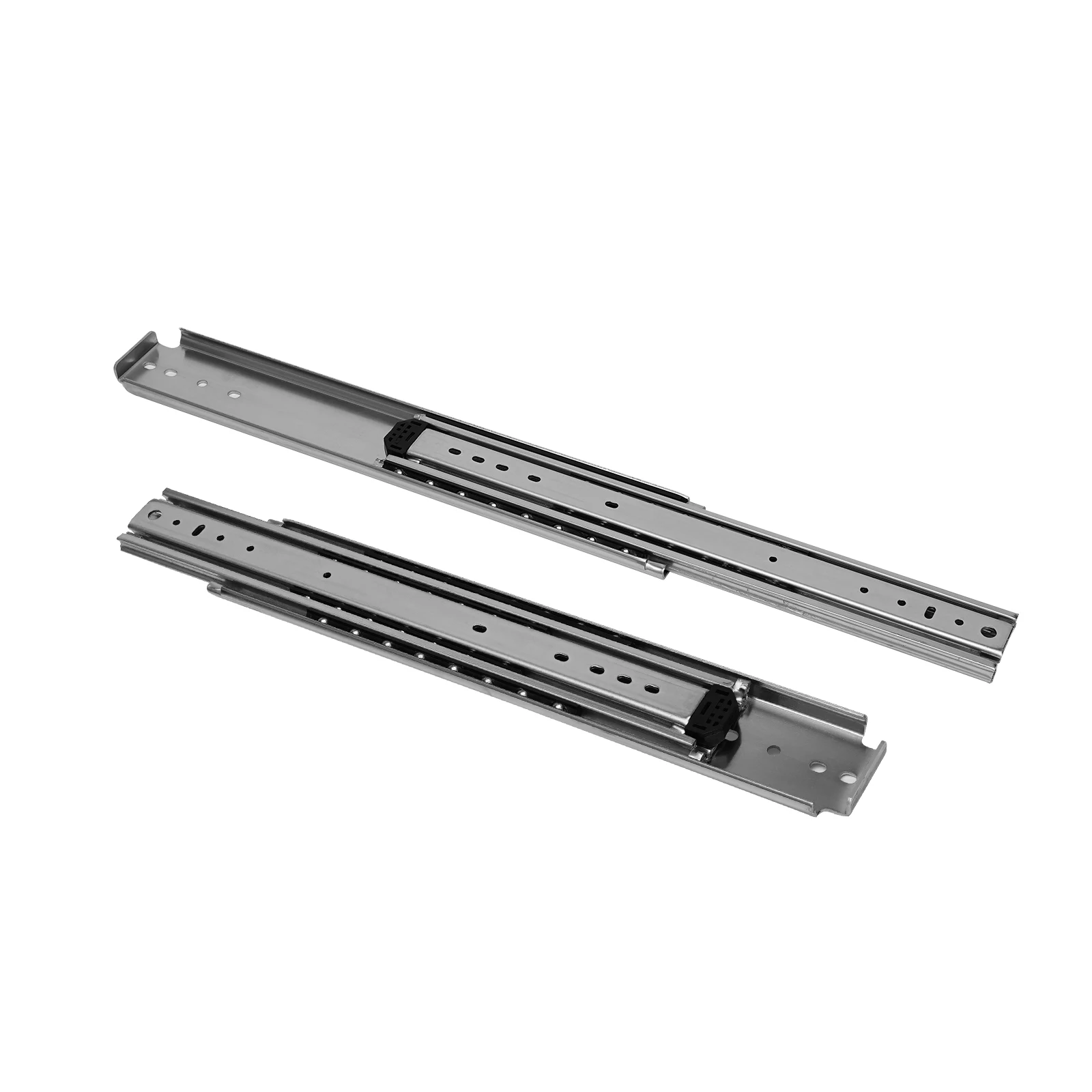 

Heavy Duty Drawer Slides 34 Inch Full Extension Ball Bearing Industrial Drawer Slides 3 Section Drawer Tracks and Runners 500 lb