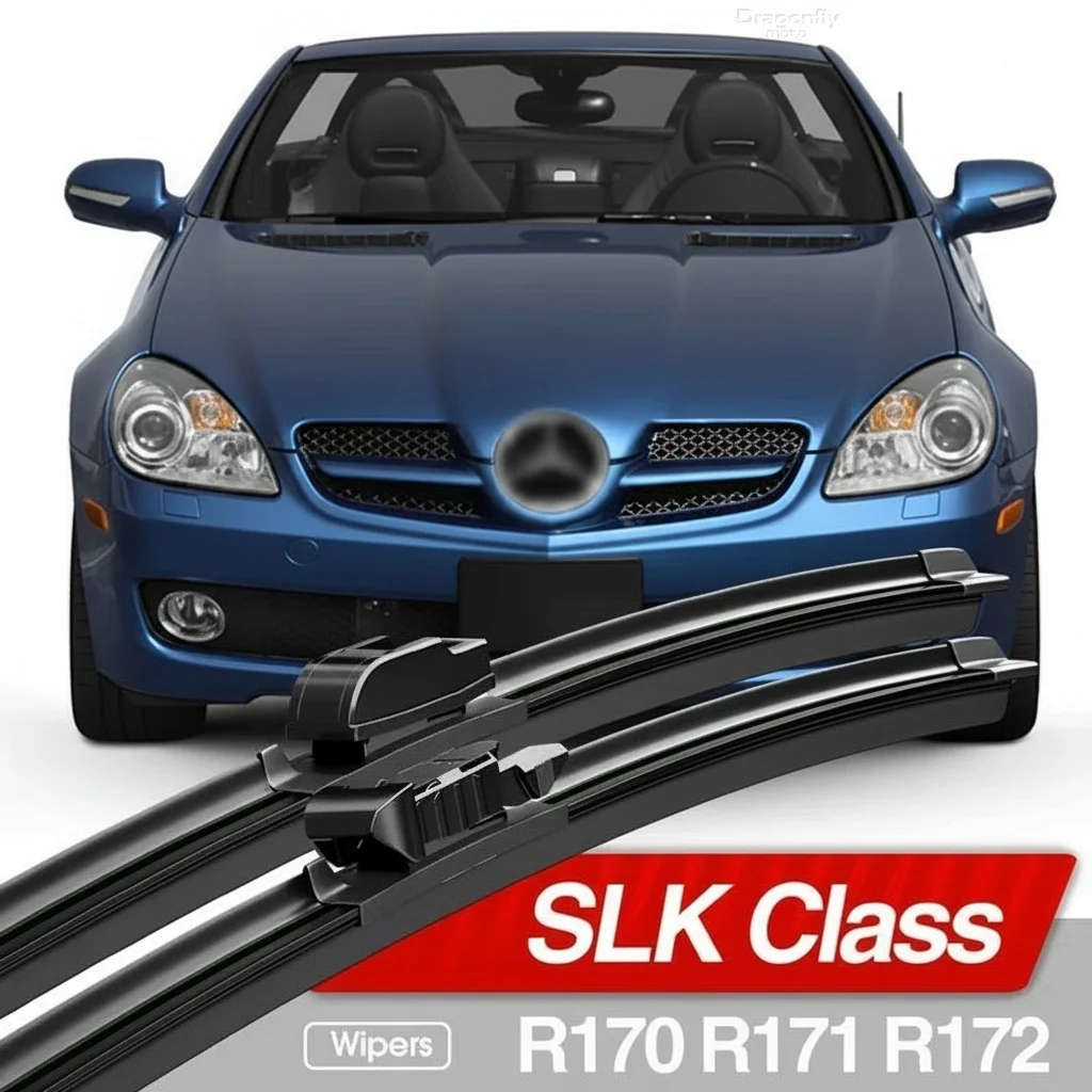 

For Mercedes Benz SLK Class R170 R171 R172 1996-2016 Front Windshield Wiper Blades 2pcs Windscreen Window Accessories 2005 2012