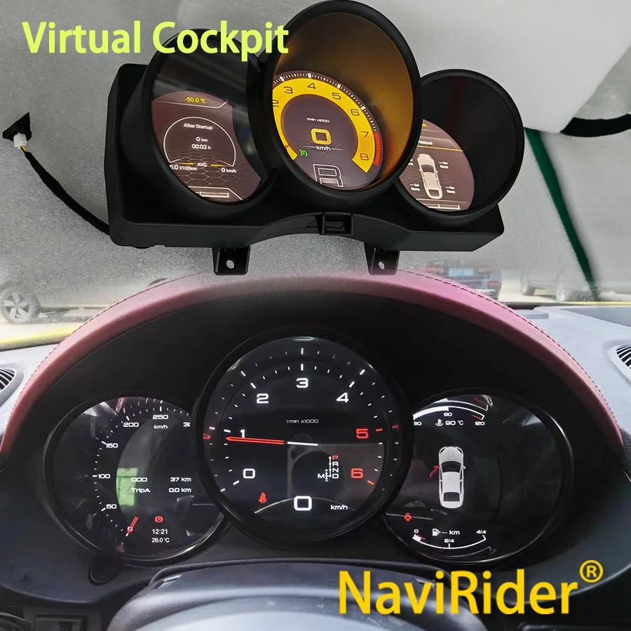 

Digital Speedometer For Porsche Boxster 982 718 2012-2022 Instrument Cluster LCD Dashboard Panel GPS Navigation Virtual Cockpit
