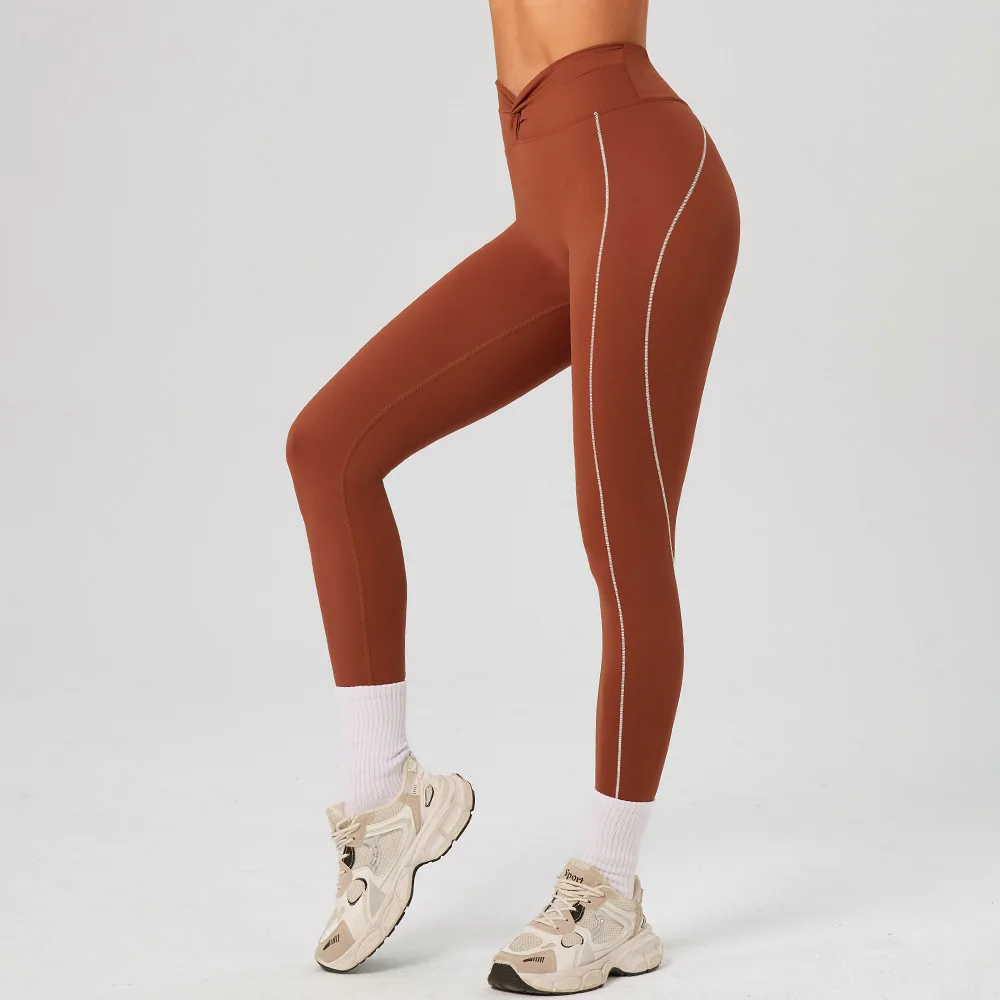 Yoga Leggings High Waist Gym Fitness Pants Women Running Cycling Workout Pants Breathable Sports Leggings Yoga Tights Clothing