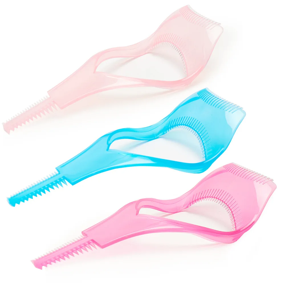 قالب أداة توزيع الماسكارا 3 في 1 مع واقي وحافظة لتجعيد الرموش، وحامل كحل، ومساعد للرموش، وأداة رسم الحواجب #2