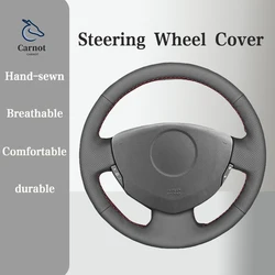 Microfiber Leather Car Steering wheel Cover For Renault Clio 2 Twingo 2 Dacia Sandero  Handle Cover Interior Car Accessories