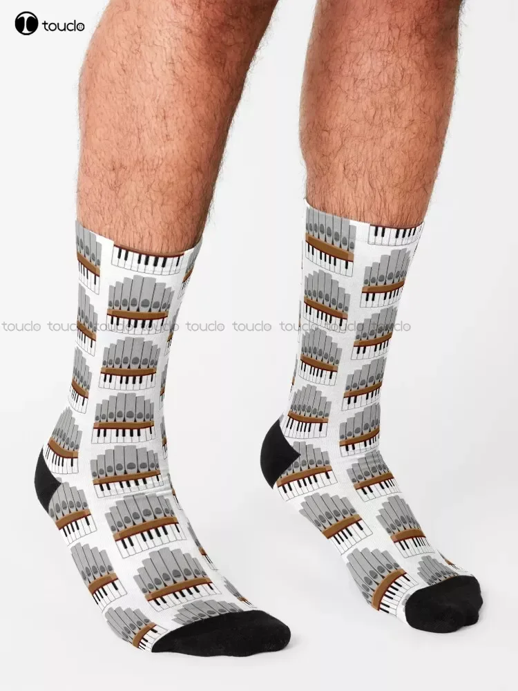 Organ Socks Tube Tube Church Christian Personalized Custom Unisex Adult Teen Youth Socks 360° Digital Print Custom Gift