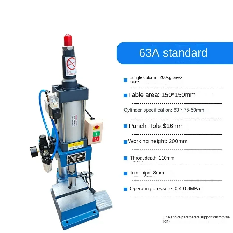 Pneumatic Punching Machine Small Lathe Table Pneumatic Press Machine Plaster Machine Double Column