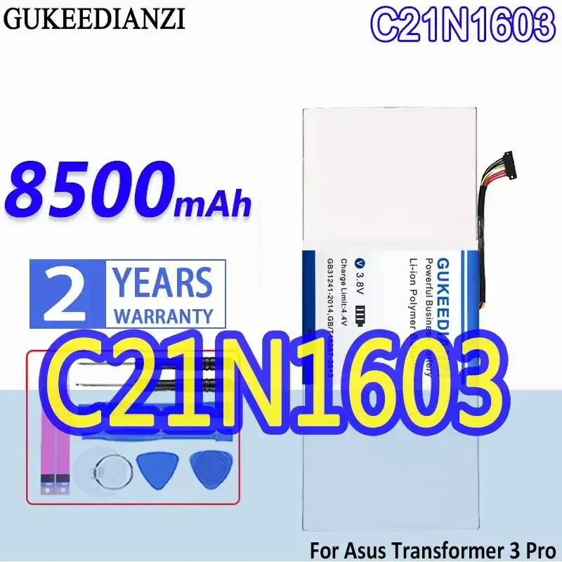 

Fast Charging 8500mAh Laptop Battery C21N1603 For Asus Transformer 3 Pro T303UA T303UA-0053G6200U T303UA-GN050T