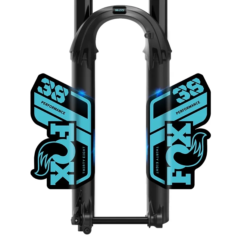 2021 ثعلب 38 أداء الجبهة شوكة ملصق دراجة هوائية جبلية الجبهة شوكة ملصق الثعلب الجبهة شوكة ملصق دراجة اللوحة #2