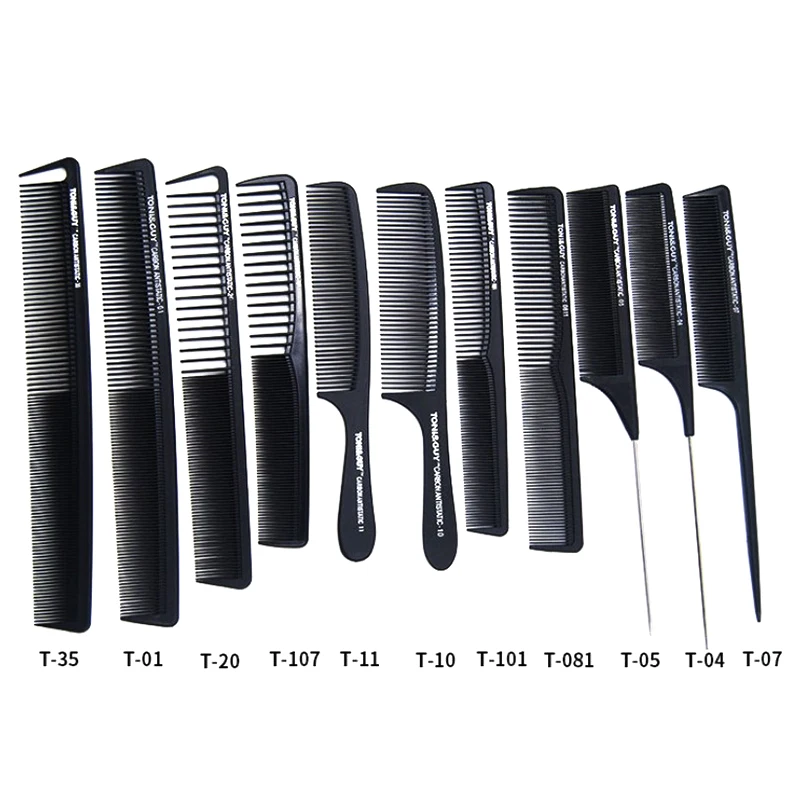 1 styles Comb Salon Professional Hairdressing Carbon Antistatic Cutting Comb