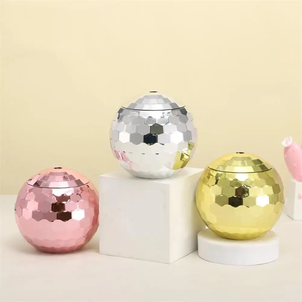 600ml Ball-shaped Sippy Cup Glittering Straw Cup Creative Disco Beverage Cups Spherical Water Cup for Bar Nightclub