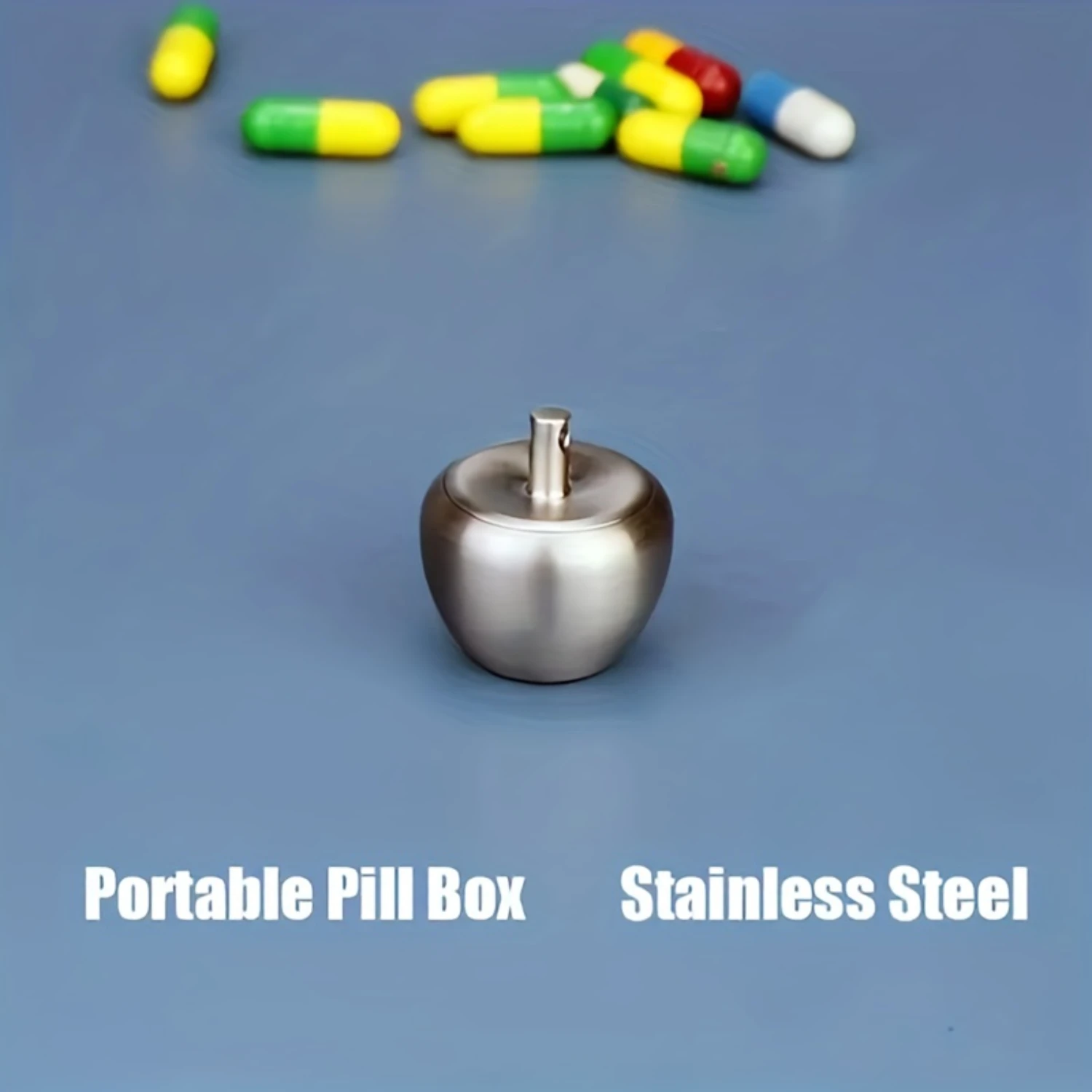 Portable Pill Organizer - Conveniently Carry Your Medication with Durable Stainless Steel Construction, Space-Saving Packing Cub