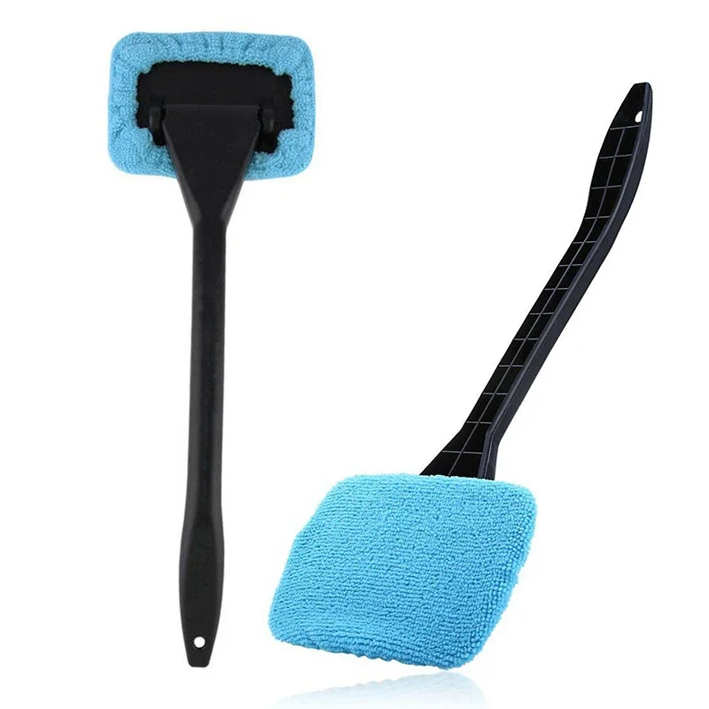 NEW Car Window Cleaner Brush Kit Windshield Cleaning Wash Tool Inside Interior Auto Glass Wiper with Long Handle Car Accessories