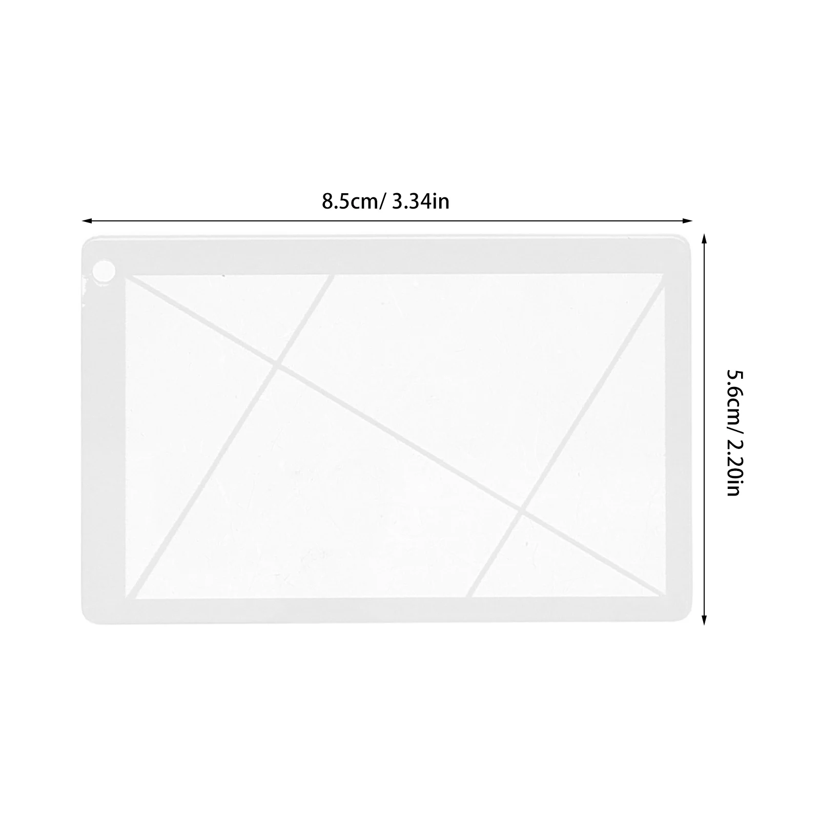 مجموعة واحدة من أدوات التكوين الفنية المسطرة ذات النسبة الذهبية، عدسة الكاميرا الرسم القابلة للتعديل للفنانين المصورين من الأكريليك النسبي #3