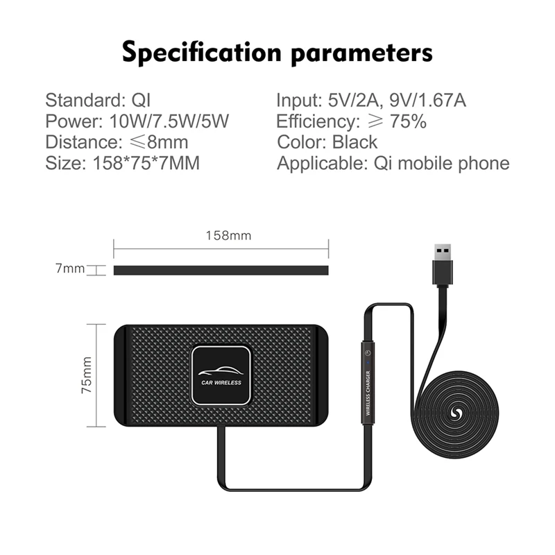 Caricabatterie Wireless, caricabatterie Wireless per auto 15W caricatore Qi per Android Galaxy 21/20 NOTE10 per Iphone 13/12/11/XR