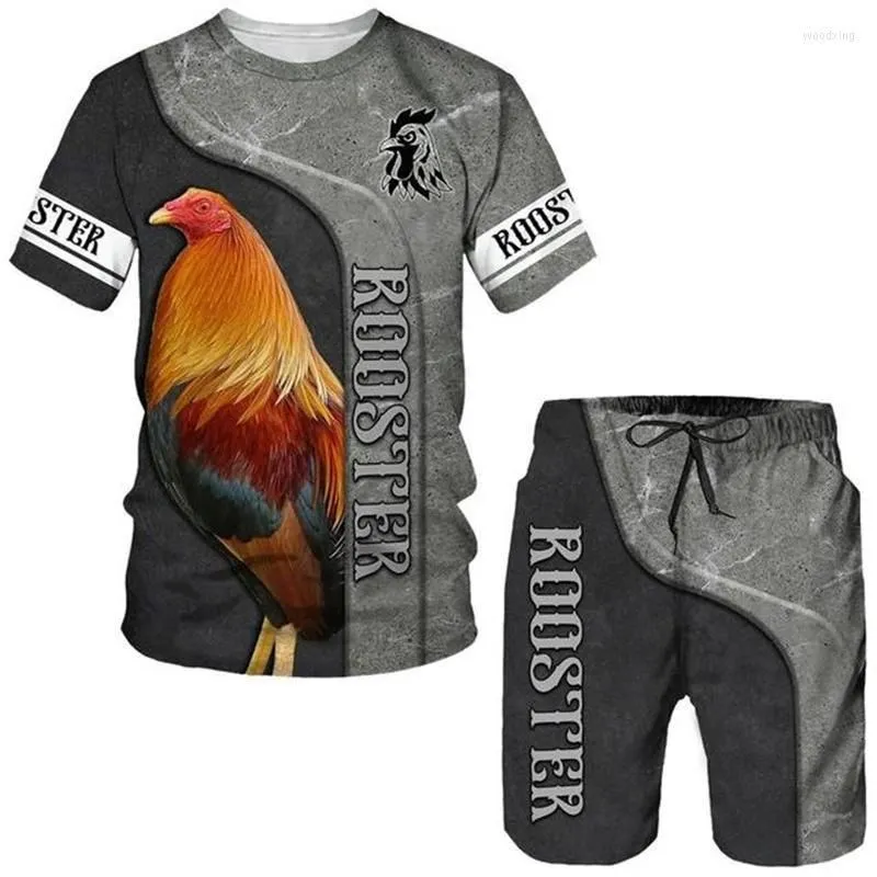 Camouflage T-shirt shorts men's summer casual round neck T-shirt short sleeved 2025 men's 3D printed sports set 2-piece set