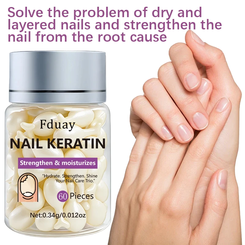 Nail Care Oil Hyaluronic Acid Australian Nut Oil Niacinamide Collagen Moisturizing Hydrating for Nail Health