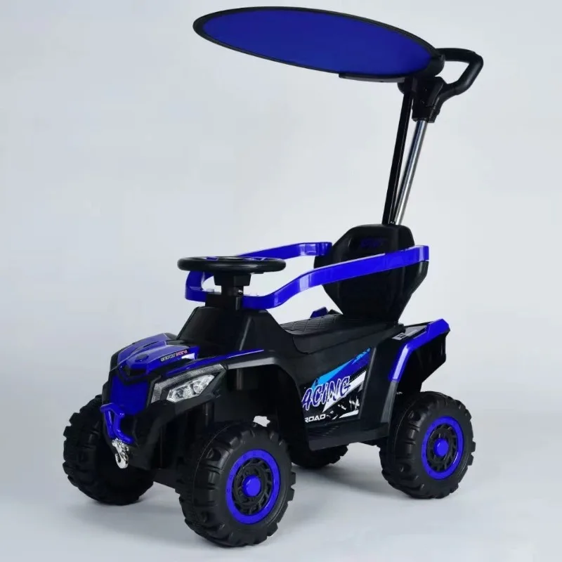 ‌4-Wheel Kids Ride-On Push Car - Convertible Walker Stroller, Beach Toy Vehicle, Adjustable Baby Learning Walker‌