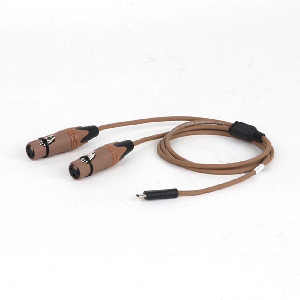 Kabel USB C do 2 XLR, konwerter kabla audio USB typu C na podwójny 3-pinowy XLR męski/żeński kompatybilny z smartfonami lub laptopami — zdjęcie produktu 5
