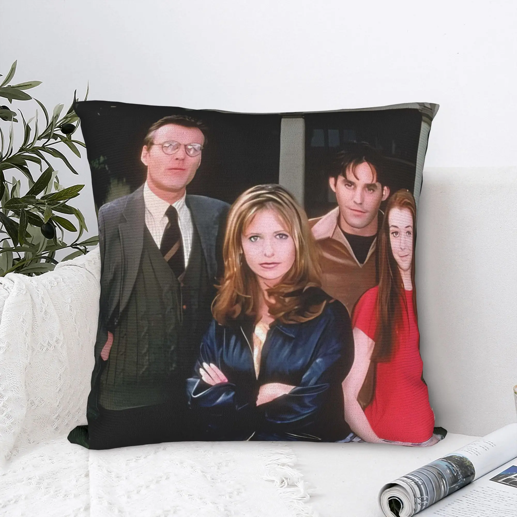 

Pillow Cover Buffys the V-Vampire Slayer Vintage Pillow Case For Chair Sofa Home Decor Pillowcases