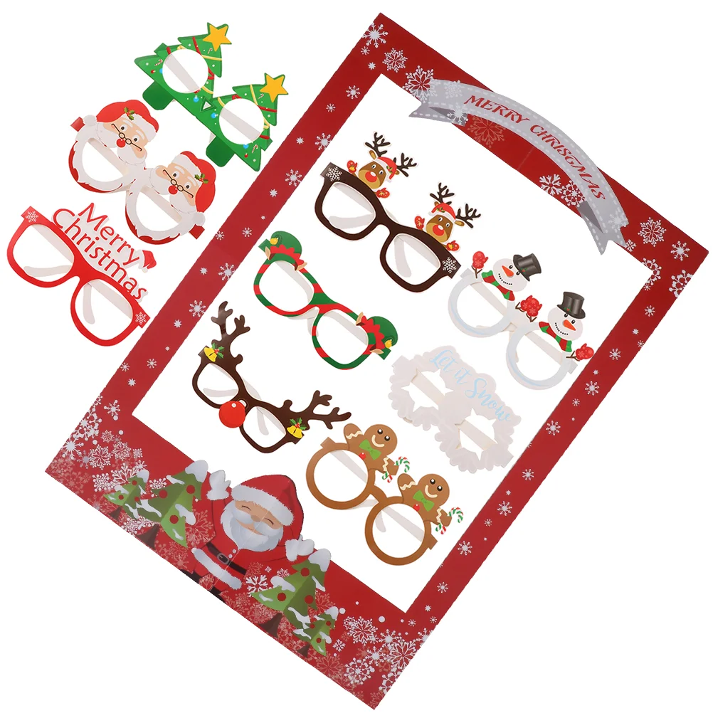 Photo Frame Christmas Props Decor Decorate Accessories Xmas Picture Paper Decoration