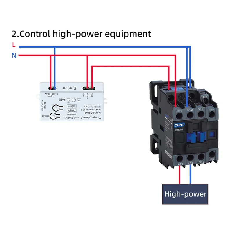A24U Tuya Wifi Interruptor de Temperatura Sensor 2.4G Wifi Interruptor de Temperatura Sensor Interruptor Inteligente Com Sonda de Temperatura