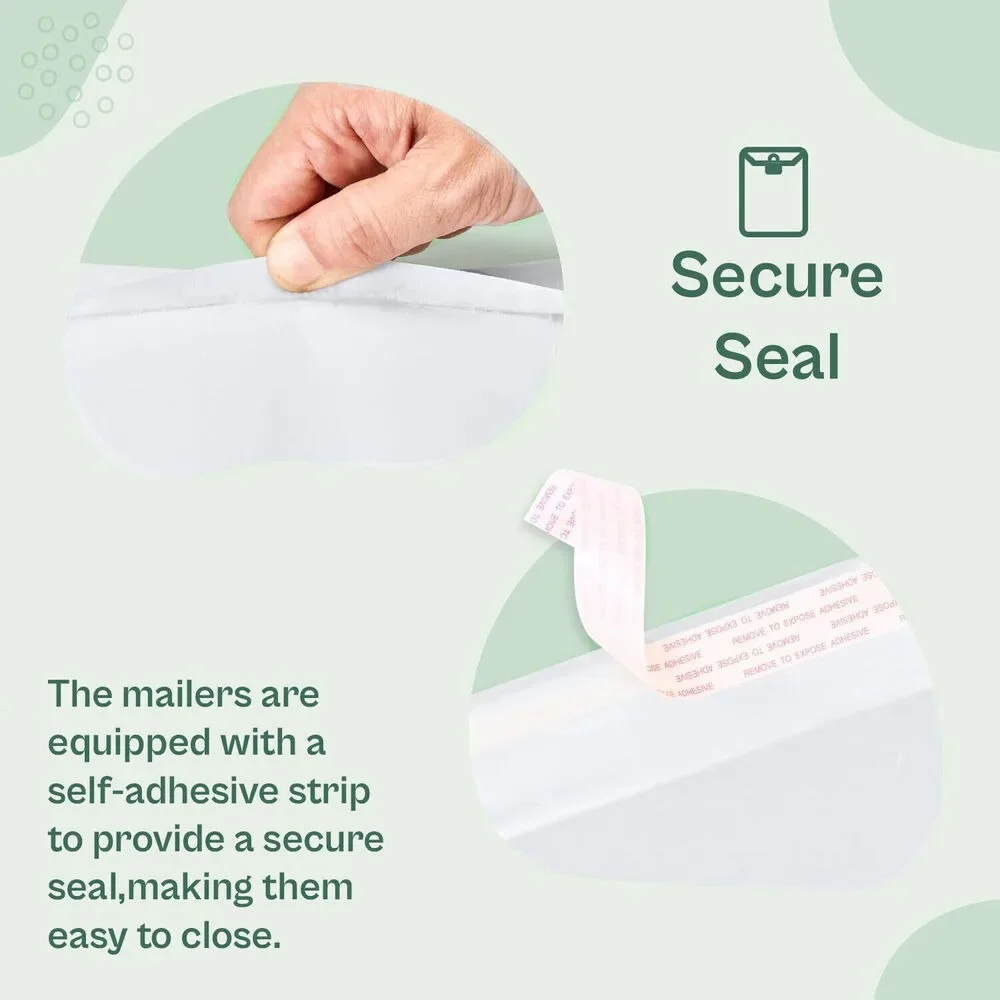 250 # 0 مظاريف مبطنة بفقاعات كرافت بيضاء 6.5 × 10 بريد شحن #5