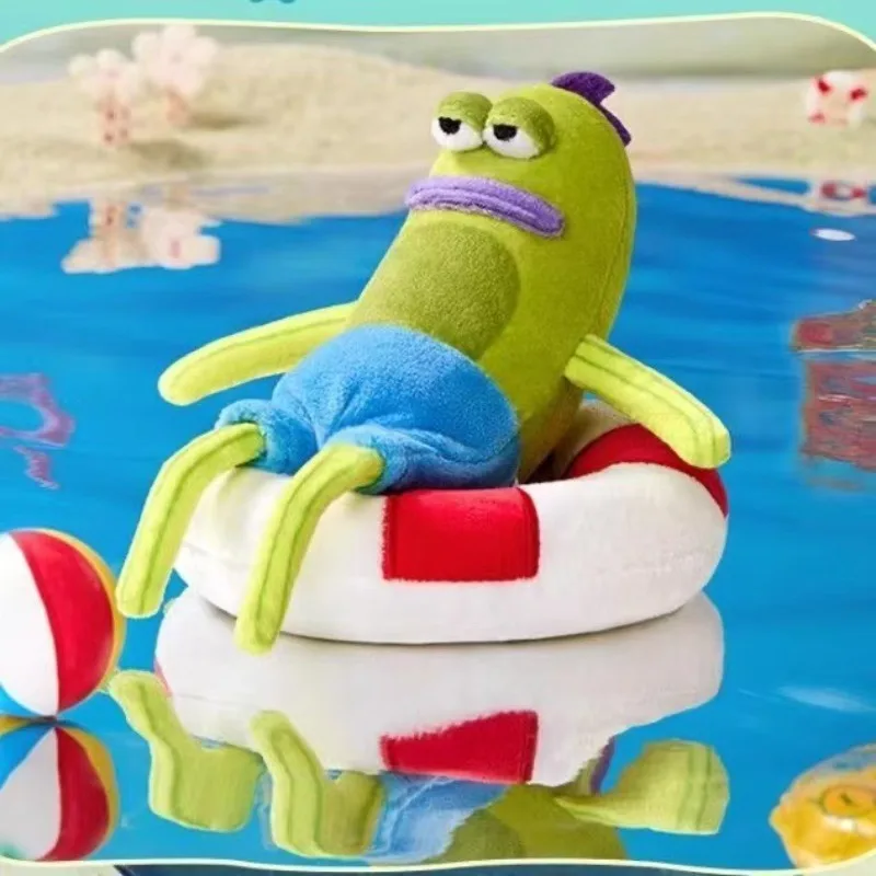 SpongeBob Hot New Bikini Bottom Day Trip Plush Charm Mini Plush Toys Cute Cartoon Bag Charms Collectible Toys