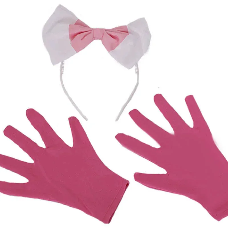 6 uds SSylveonn Anime Cosplay vestido guantes accesorios para el cabello disfraz de fiesta de Halloween traje mujeres hombres mb.3