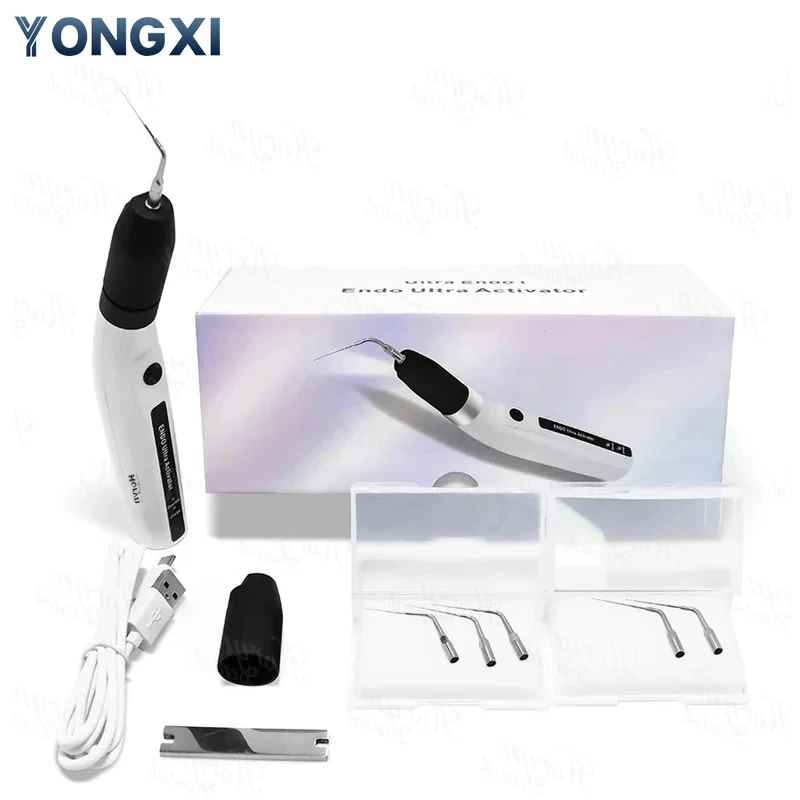 

YONGXI Dental Dentistry Ultrasonic Endodontic Activator with 6 Tips Wireless Ultra Sonic Activator Root Canal Cleanning Tools