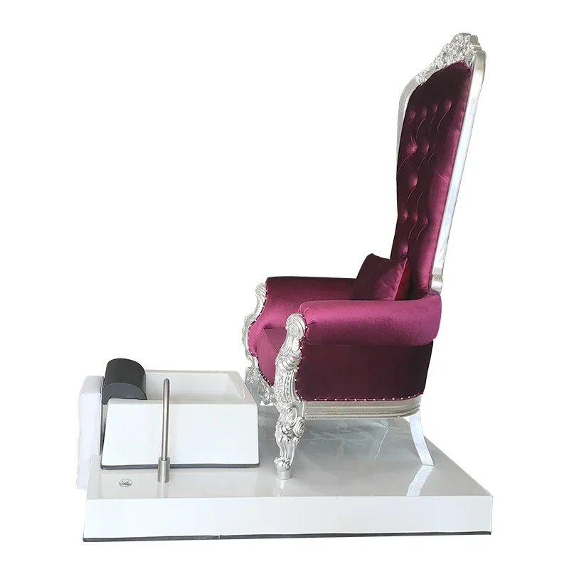 Nueva silla de pedicura de lujo, fábrica de lujo, trono rosa, Spa para pies, silla de pedicura, sauna, pie, surf eléctrico, silla de baño de pies