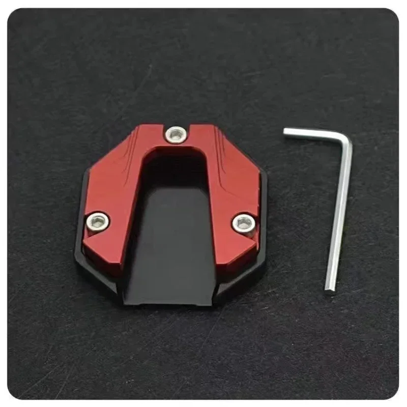 Scooter Motorbike Accessories Extension Foot Pad Support Plate Aluminum Alloy Motorcycle Side Stand Pad Modified Spare Parts