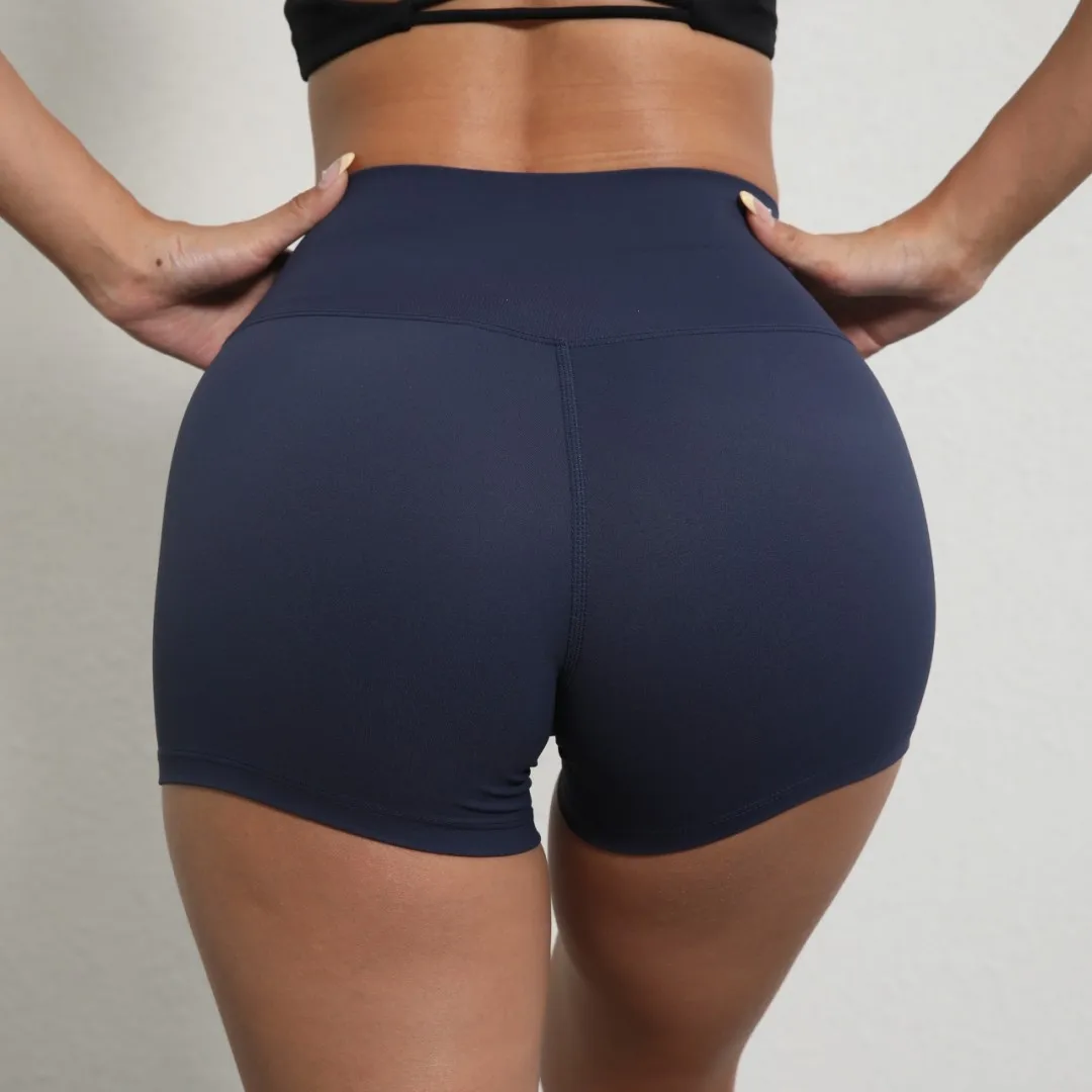 Sexy Solid Color Women Short Soft Comfortable Tight Women Gym Sport Short Leg Compression Comprehensive Training Jog Athletic