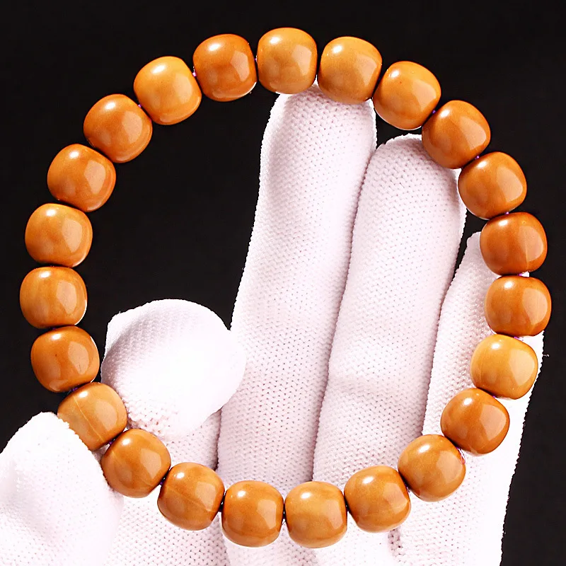 Wild Old Barrel Monkey Head Bracelet Carved Zodiac Guardian Buddha Walnut Single Circle Prayer Beads for Men and Women Gifts