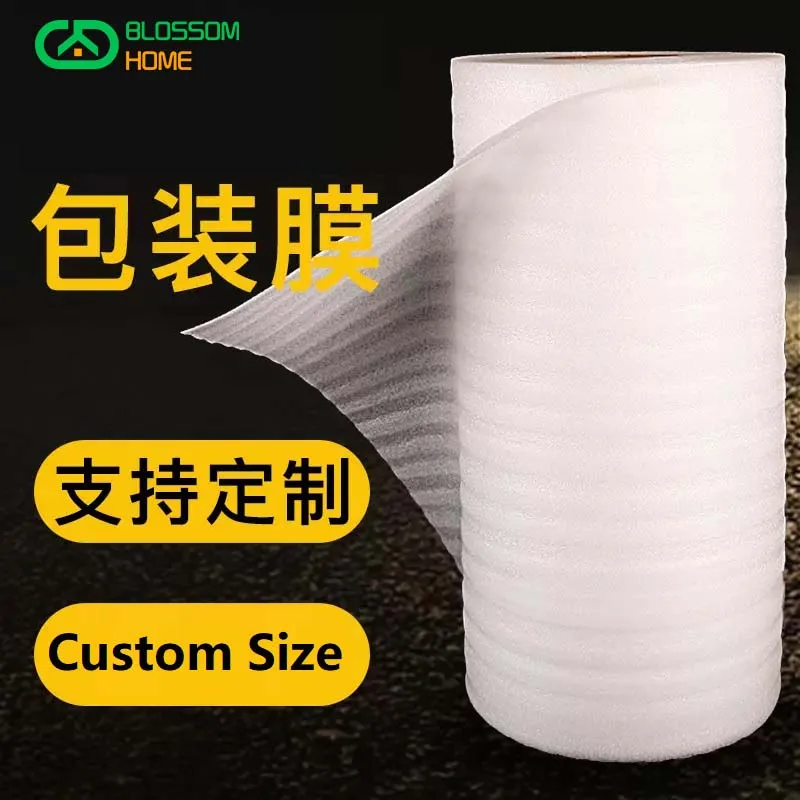 50 Meters Length EPE Pearl Cotton Express Moving Packaging Furniture Floor Packaging Protective Film Cushion Bubble Film 1mm