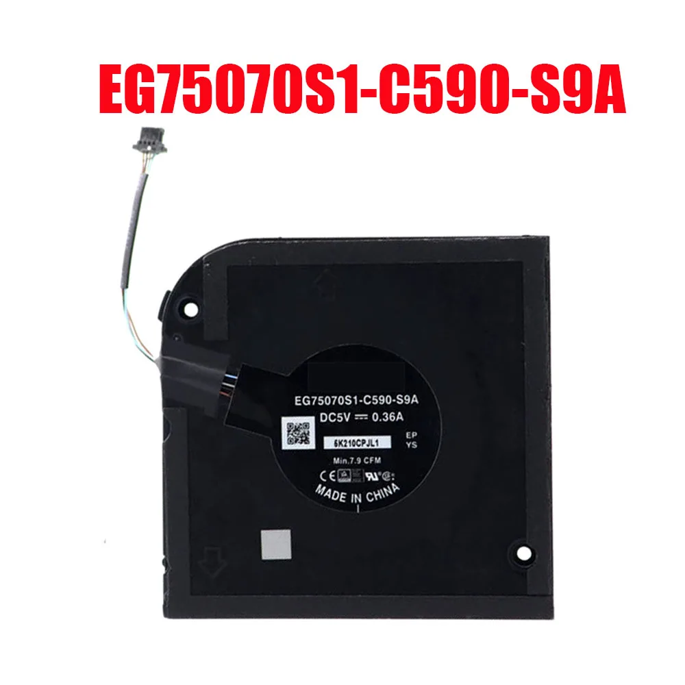 Ventilateur CPU pour ordinateur portable DELL pour Latitude 5521 pour précision 3561 EG75070S1-C590-S9A DC5V 0,36a