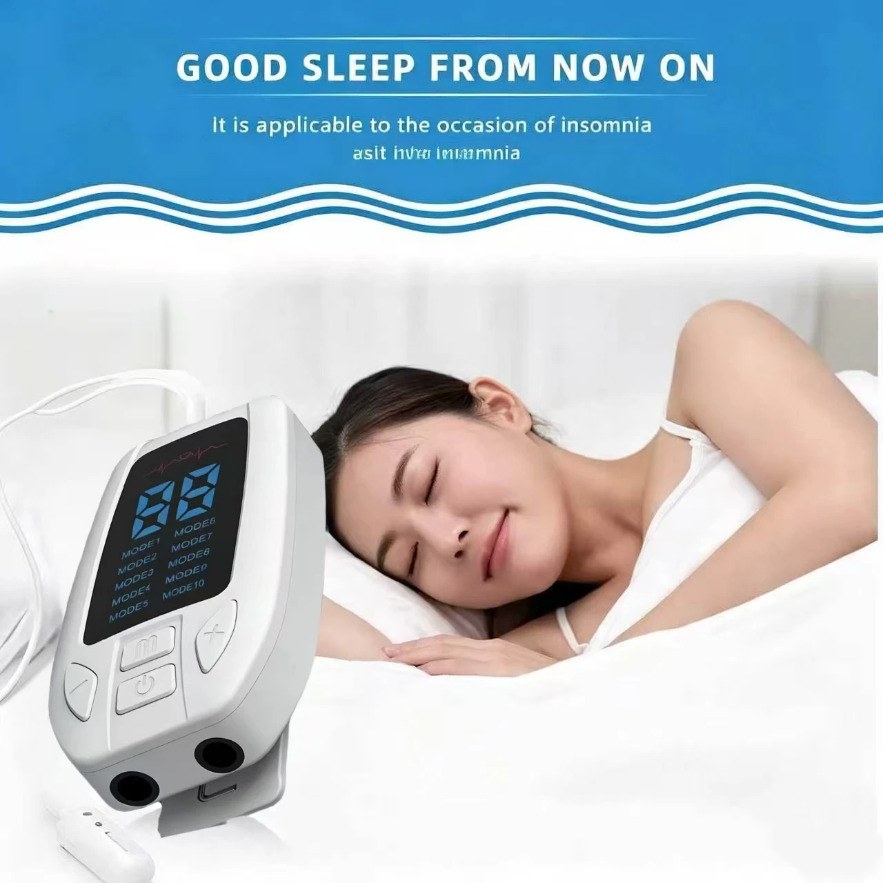 Professional Vagus Nerve Stimulator Ear Clip Rechargeable Device for Insomnia Anxiety Stress Depression Sleep Aid