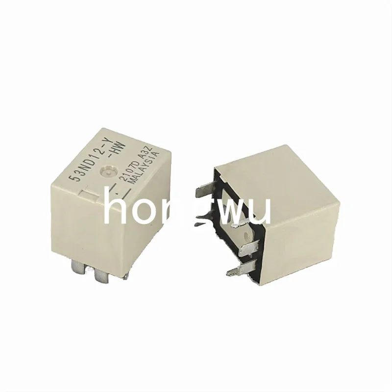 100% Оригинальное Новое Реле 53ND12-Y-HW, 12В DC, 30А, 6 контактов, 2 шт.