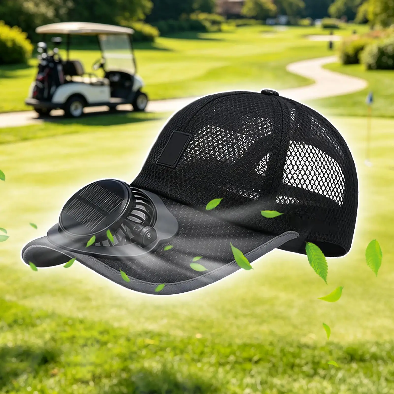 Hat With Fan Solar Powered Cooling Sun Protection With 3 Gears Cooling Hat With Fan For Commuting Fishing Walking Hiking Camping