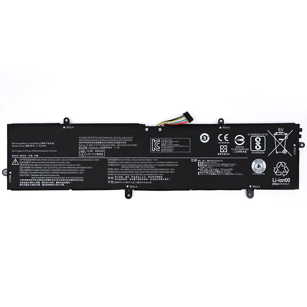 Imagem -05 - Original Genuíno L17m4pb1 15.36v 79wh Bateria do Portátil para Lenovo Ideapad 720s15ikb 81ac001age V730-15-ise L17c4pb1 Novo