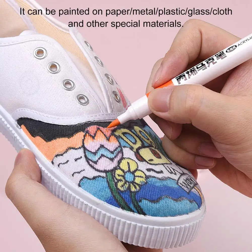 ソフトヘッドアソートカラー,12色セット,学生用アクリルペイントキット