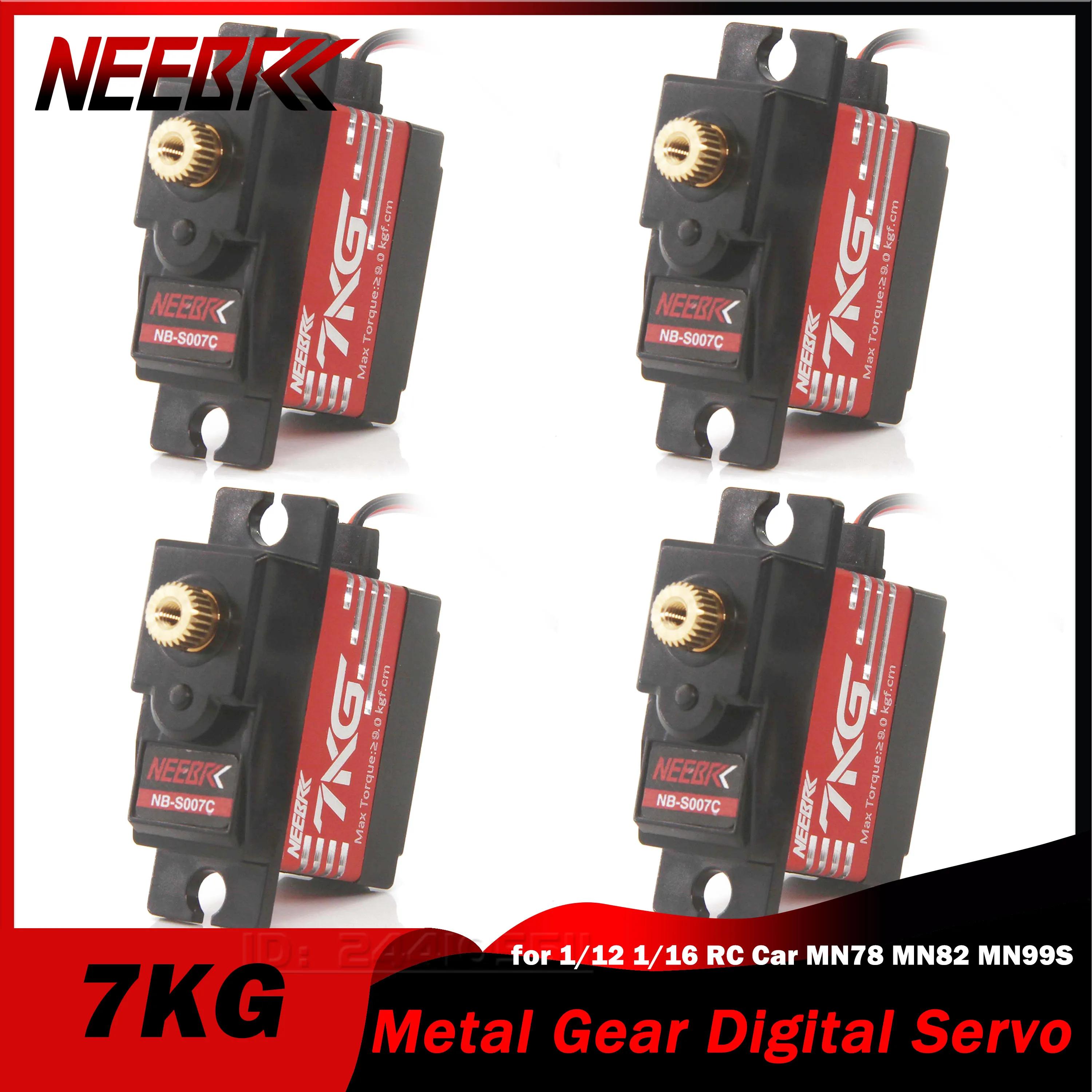 

7KG 21G 17G Half Aluminum Frame Metal Gear Digital Servo for 1/12 1/16 RC Car MN78 MN82 MN99S WLTOYS MJX Hyper Go Boat Airplane