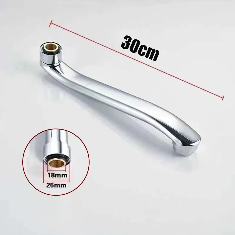 S-type Faucet Extender Connector Stainless Steel Quick Open Basin Faucet Tube Sink Faucet Pipe Outlet Pipe Replacement Fittings